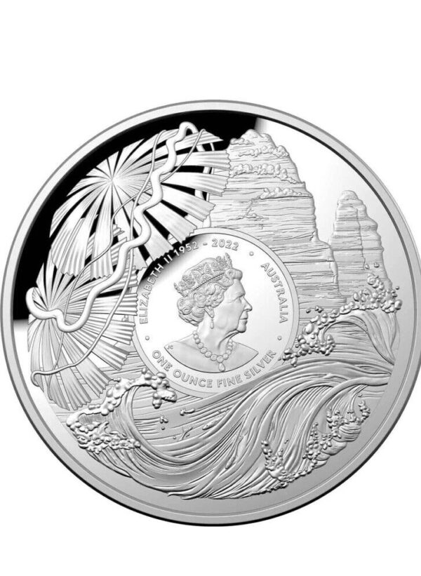 2023 RAM Australia Beauty, Rich and Rare $5 Silver Domed Proof Coin "Twelve Apostles" - Image 3