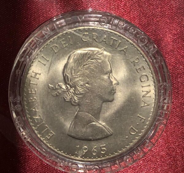 1965 UK Winston Churchill Crown coin to honour the life of Sir Winston Churchil - Image 3